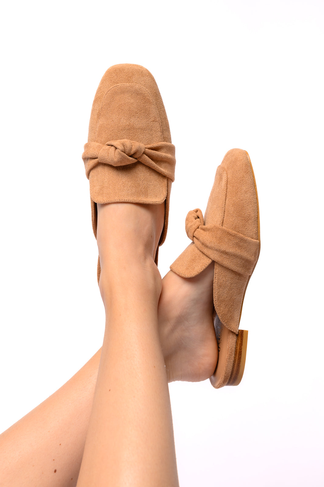 Corky's Clingy Mules in Camel Faux Suede-Womens-Ave Shops-[option4]-[option5]-[option6]-[option7]-[option8]-Shop-Boutique-Clothing-for-Women-Online