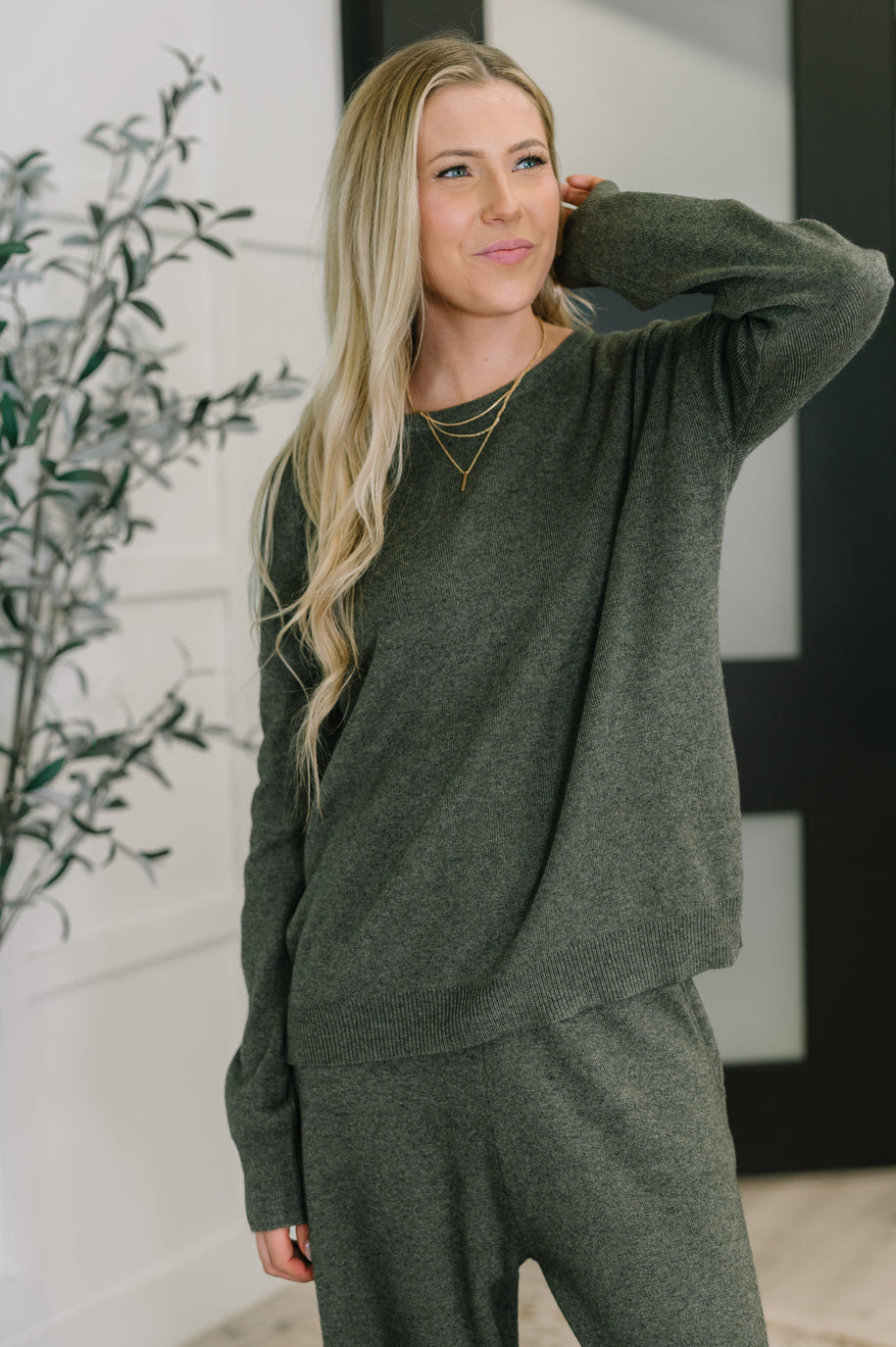 Clove Sweater in Moss-Womens-Ave Shops-[option4]-[option5]-[option6]-[option7]-[option8]-Shop-Boutique-Clothing-for-Women-Online
