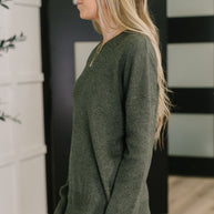 Clove Sweater in Moss-Womens-Ave Shops-[option4]-[option5]-[option6]-[option7]-[option8]-Shop-Boutique-Clothing-for-Women-Online