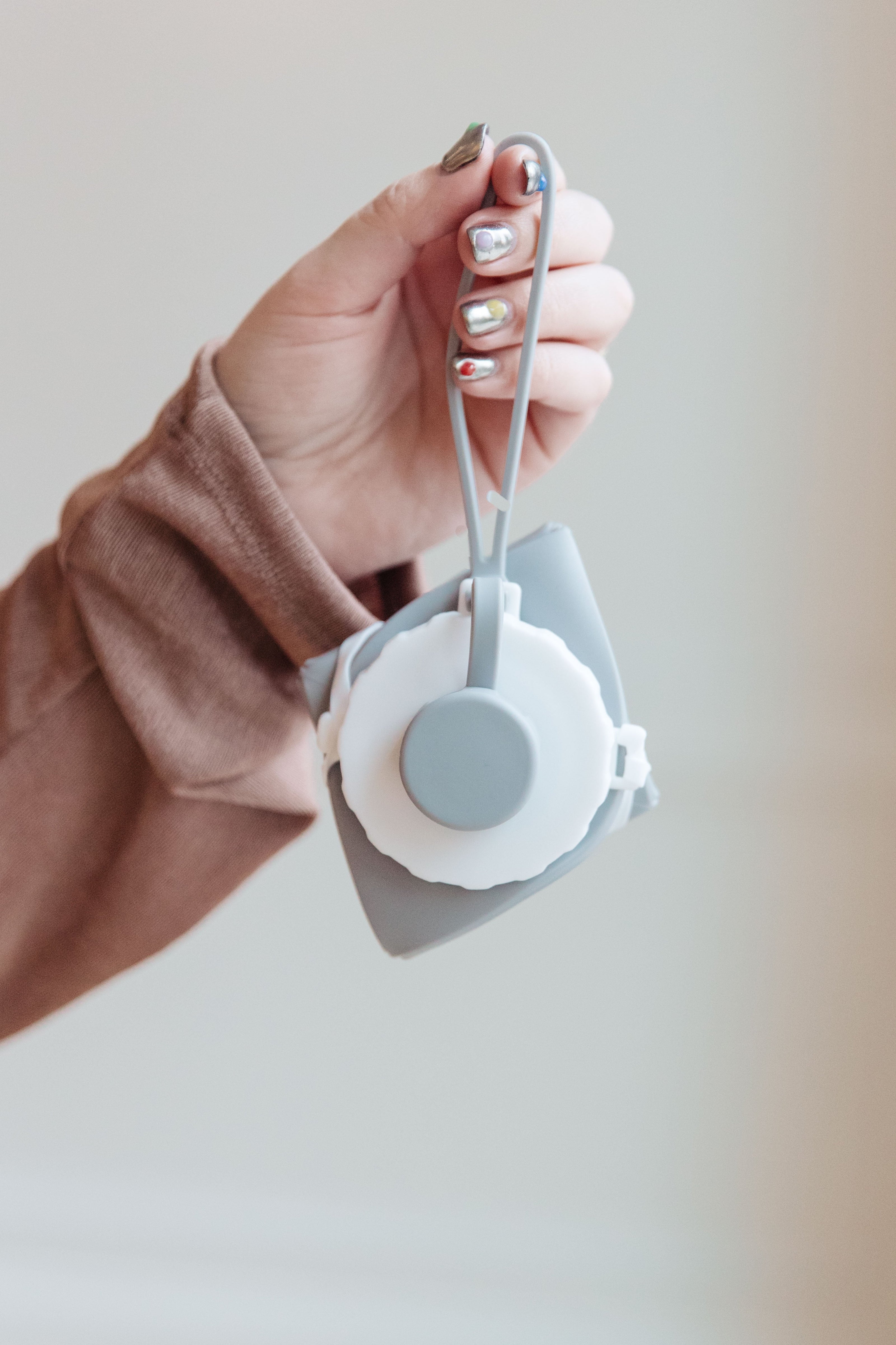 Collapsing Silicone Water Bottle in Diamond Gray-Accessories-Ave Shops-[option4]-[option5]-[option6]-[option7]-[option8]-Shop-Boutique-Clothing-for-Women-Online