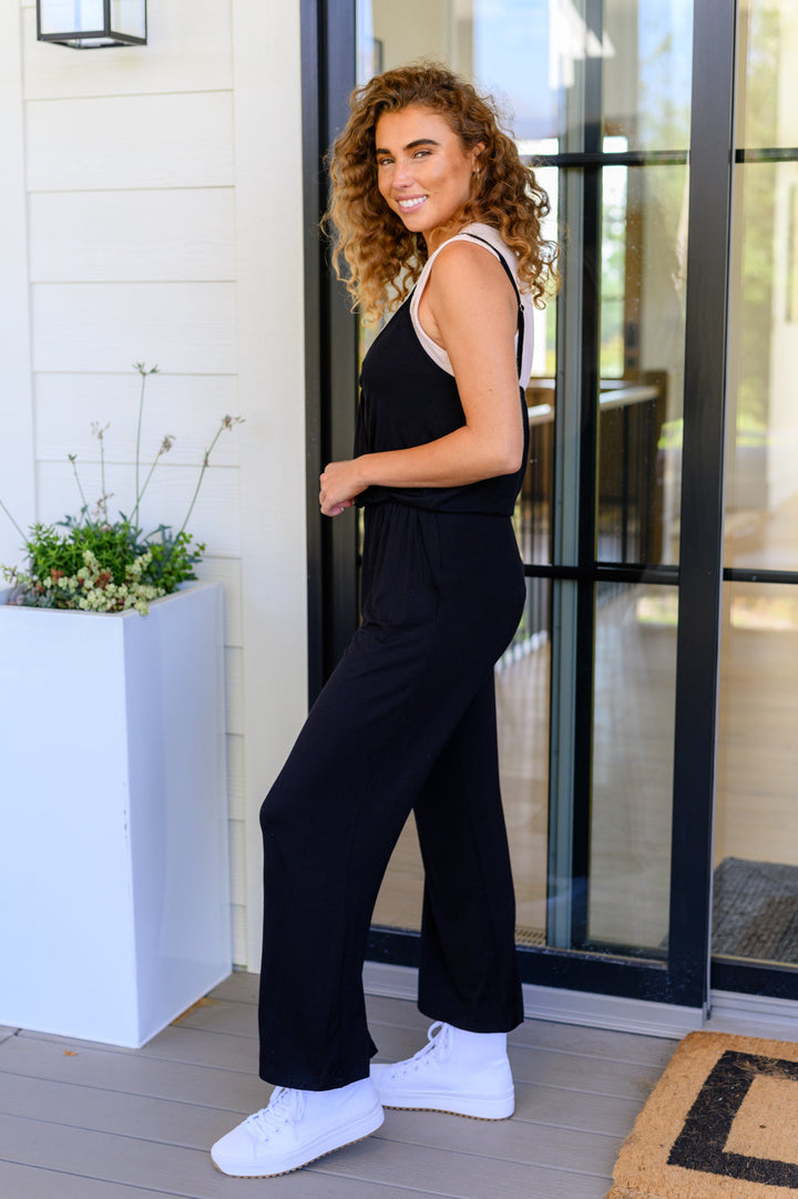 Completely Justified Jumpsuit in Black-Jumpsuits & Rompers-Ave Shops-[option4]-[option5]-[option6]-[option7]-[option8]-Shop-Boutique-Clothing-for-Women-Online