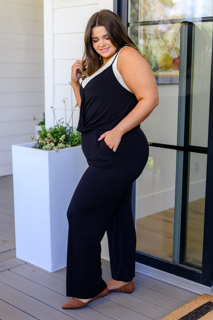 Completely Justified Jumpsuit in Black-Jumpsuits & Rompers-Ave Shops-[option4]-[option5]-[option6]-[option7]-[option8]-Shop-Boutique-Clothing-for-Women-Online