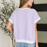 Contrast Club Color Block Top in Lilac, Orange and Denim-Womens-Ave Shops-[option4]-[option5]-[option6]-[option7]-[option8]-Shop-Boutique-Clothing-for-Women-Online