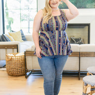 Cool Connections Peplum Tank-Tops-Ave Shops-[option4]-[option5]-[option6]-[option7]-[option8]-Shop-Boutique-Clothing-for-Women-Online