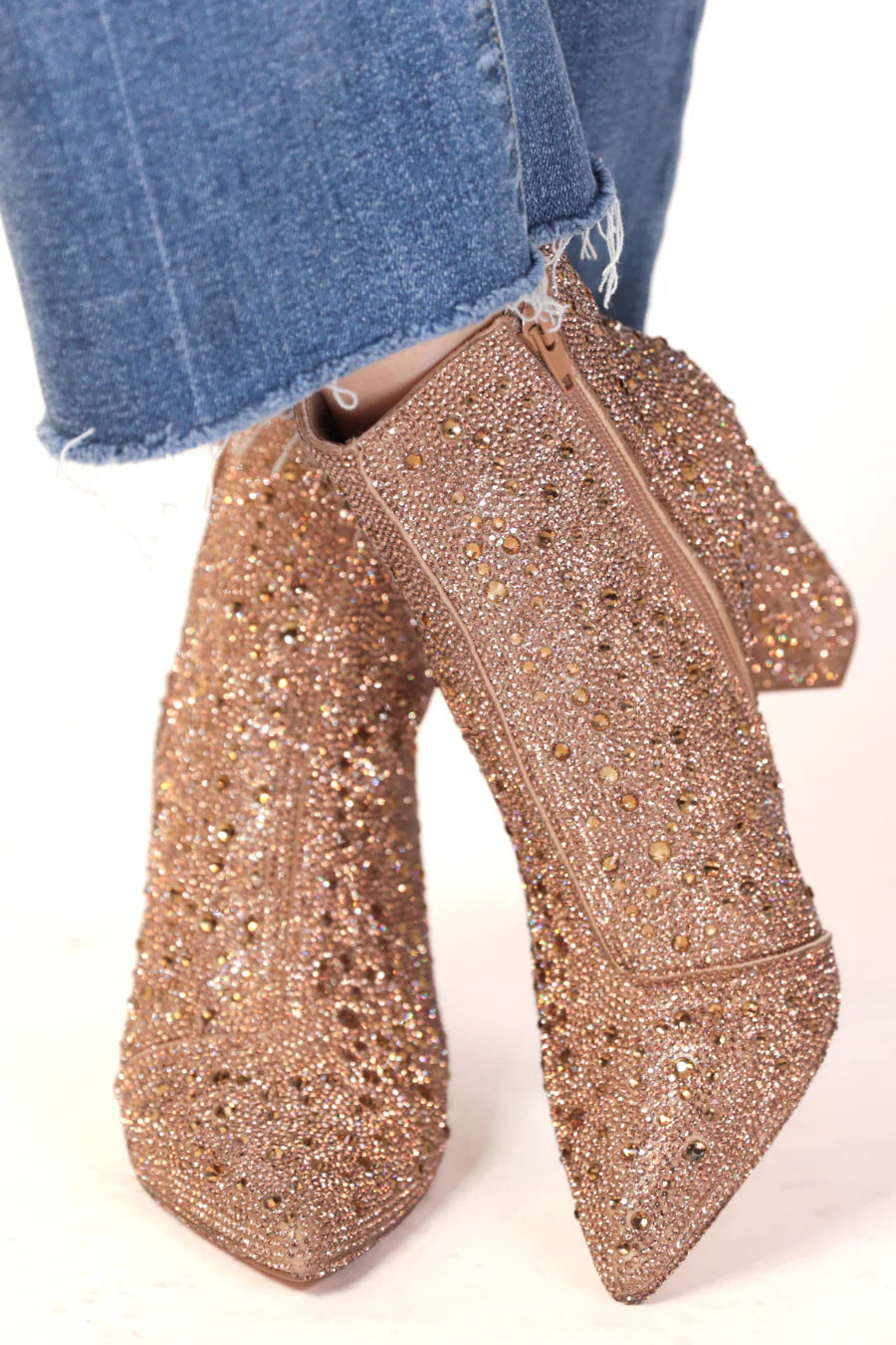 Made for Sparkling Rhinestone Booties-Womens-Ave Shops-[option4]-[option5]-[option6]-[option7]-[option8]-Shop-Boutique-Clothing-for-Women-Online