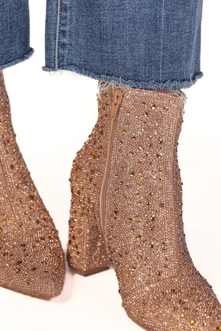 Made for Sparkling Rhinestone Booties-Womens-Ave Shops-[option4]-[option5]-[option6]-[option7]-[option8]-Shop-Boutique-Clothing-for-Women-Online