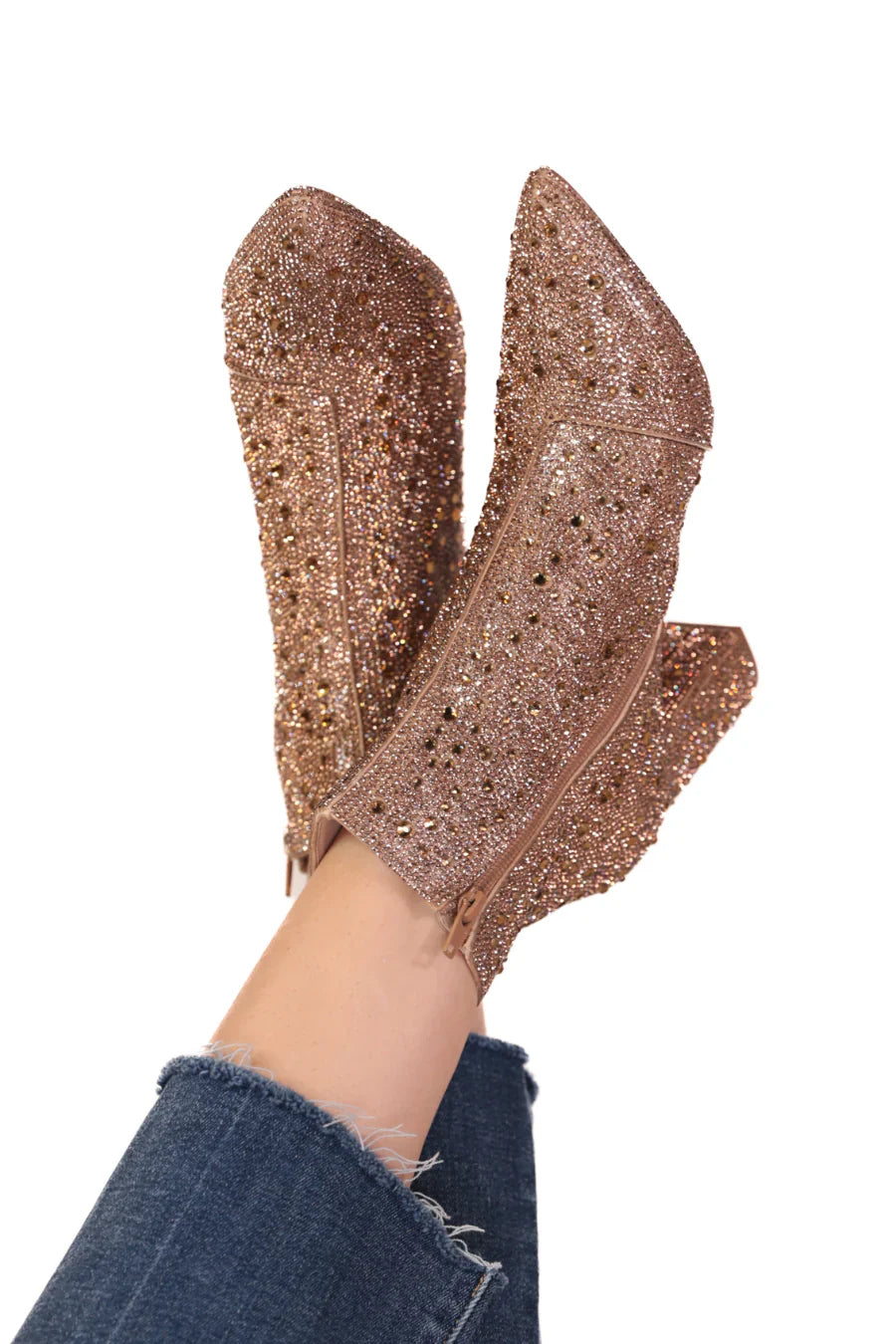 Made for Sparkling Rhinestone Booties-Womens-Ave Shops-[option4]-[option5]-[option6]-[option7]-[option8]-Shop-Boutique-Clothing-for-Women-Online