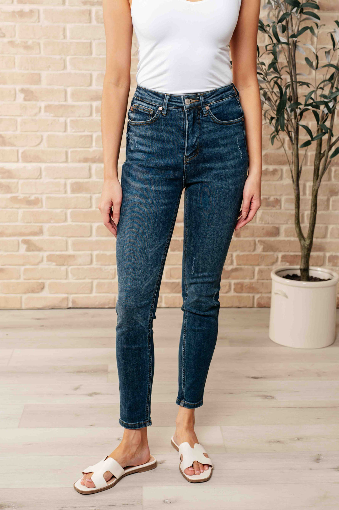 Judy Blue Cora High Rise Control Top Skinny Jeans-Denim-Ave Shops-[option4]-[option5]-[option6]-[option7]-[option8]-Shop-Boutique-Clothing-for-Women-Online