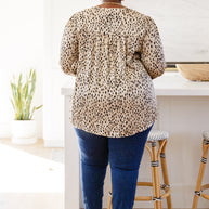 Countless Memories Split Neckline Dot Print Top-Womens-Ave Shops-[option4]-[option5]-[option6]-[option7]-[option8]-Shop-Boutique-Clothing-for-Women-Online