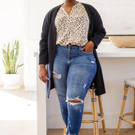 Countless Memories Split Neckline Dot Print Top-Womens-Ave Shops-[option4]-[option5]-[option6]-[option7]-[option8]-Shop-Boutique-Clothing-for-Women-Online