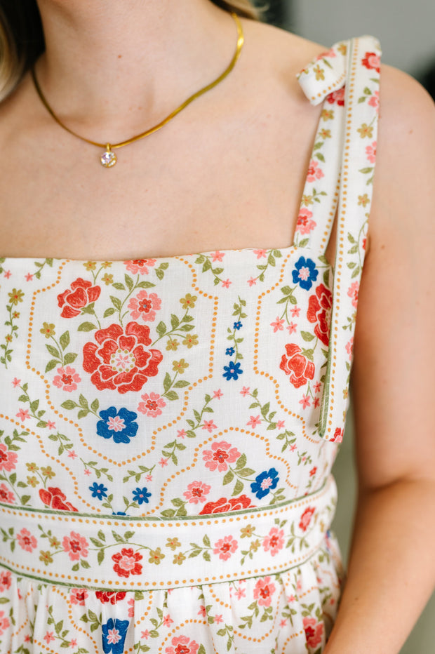 Country Crush Adjustable Strap Dress in Cream and Red-Womens-Ave Shops-[option4]-[option5]-[option6]-[option7]-[option8]-Shop-Boutique-Clothing-for-Women-Online