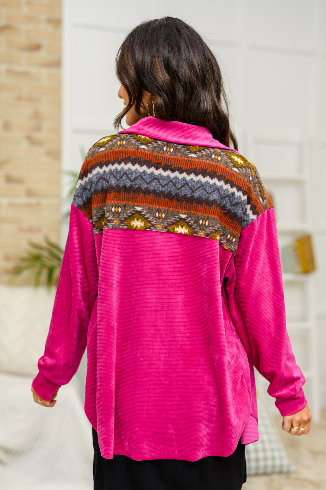 Cozy Cabin Days Sweater in Magenta-Tops-Ave Shops-[option4]-[option5]-[option6]-[option7]-[option8]-Shop-Boutique-Clothing-for-Women-Online