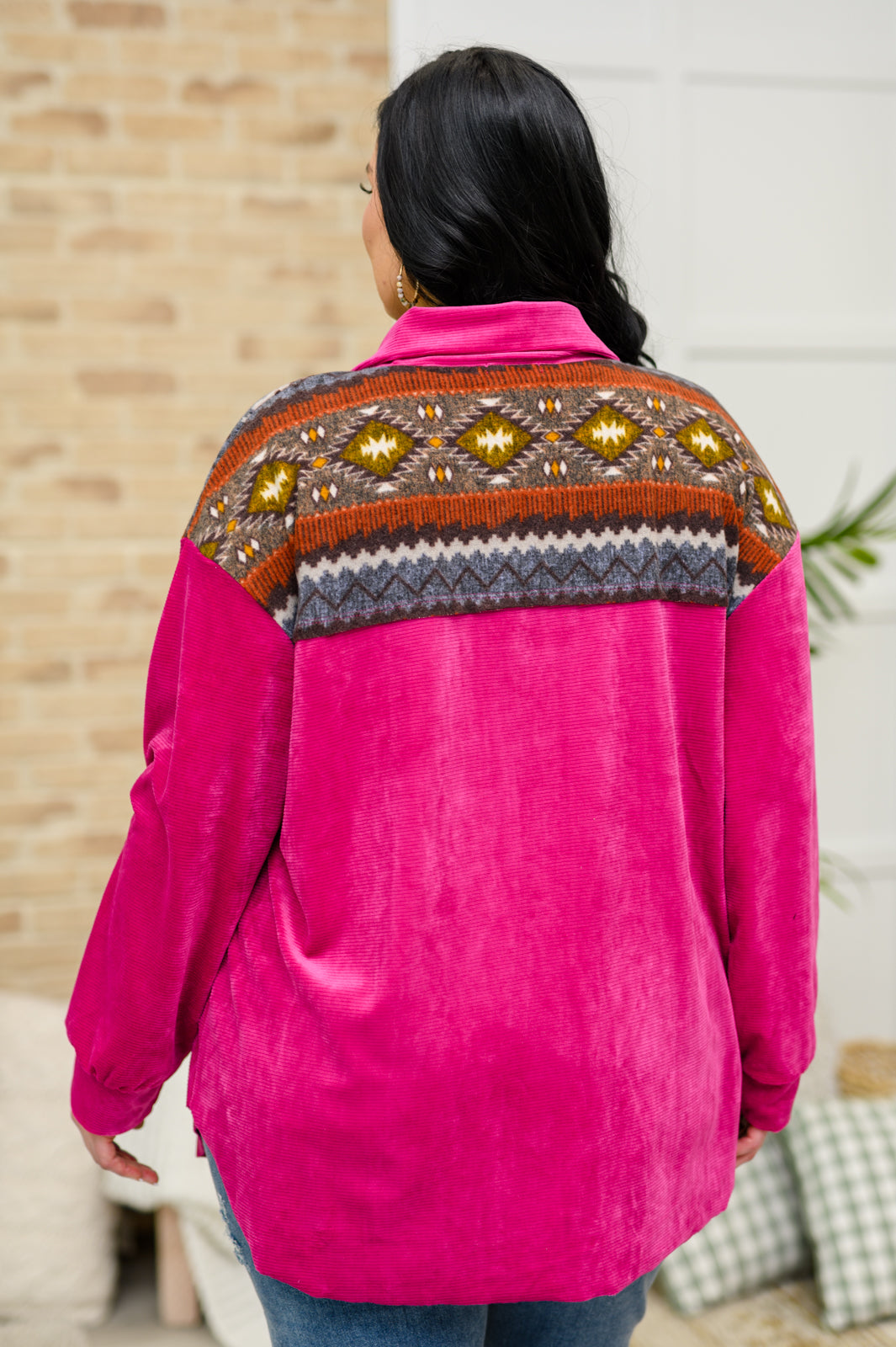 Cozy Cabin Days Sweater in Magenta-Tops-Ave Shops-[option4]-[option5]-[option6]-[option7]-[option8]-Shop-Boutique-Clothing-for-Women-Online