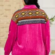 Cozy Cabin Days Sweater in Magenta-Tops-Ave Shops-[option4]-[option5]-[option6]-[option7]-[option8]-Shop-Boutique-Clothing-for-Women-Online