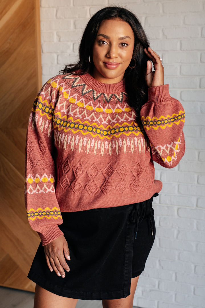 Cozy Chalet Fair Isle Sweater-Tops-Ave Shops-[option4]-[option5]-[option6]-[option7]-[option8]-Shop-Boutique-Clothing-for-Women-Online