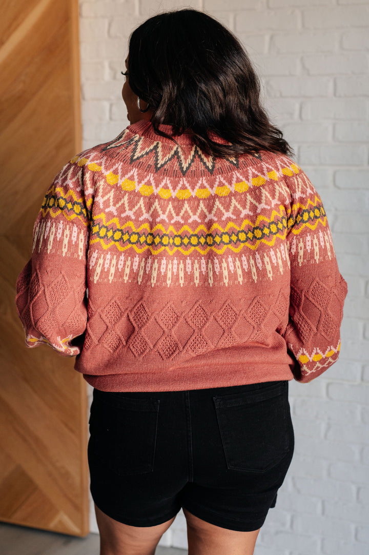 Cozy Chalet Fair Isle Sweater-Tops-Ave Shops-[option4]-[option5]-[option6]-[option7]-[option8]-Shop-Boutique-Clothing-for-Women-Online