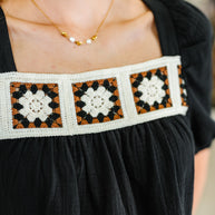 Craft Night Crochet Detail Top-Womens-Ave Shops-[option4]-[option5]-[option6]-[option7]-[option8]-Shop-Boutique-Clothing-for-Women-Online