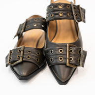 Crazy Train Buckle Pointy Toe Flats-Womens-Ave Shops-[option4]-[option5]-[option6]-[option7]-[option8]-Shop-Boutique-Clothing-for-Women-Online