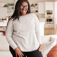 Cream Comfort Top In Heather Gray-Womens-Ave Shops-[option4]-[option5]-[option6]-[option7]-[option8]-Shop-Boutique-Clothing-for-Women-Online