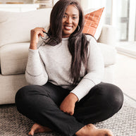 Cream Comfort Top In Heather Gray-Womens-Ave Shops-[option4]-[option5]-[option6]-[option7]-[option8]-Shop-Boutique-Clothing-for-Women-Online