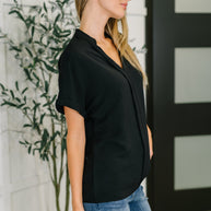 PREORDER: Crinkle Wove V-Neck Blouse in Four Colors-Womens-Ave Shops-[option4]-[option5]-[option6]-[option7]-[option8]-Shop-Boutique-Clothing-for-Women-Online