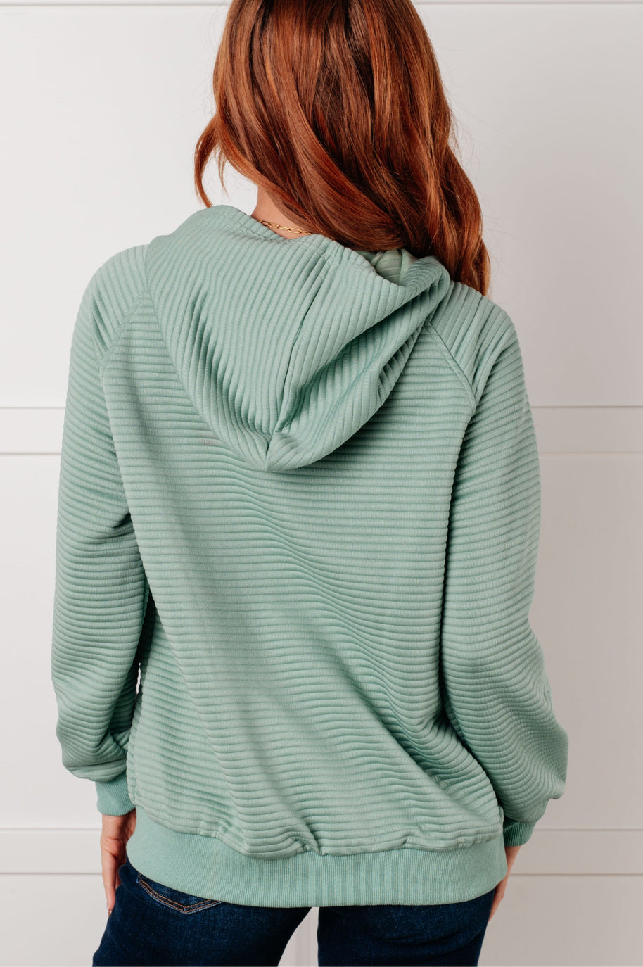 Crosswalk Textured Hoodie in Green-Tops-Ave Shops-[option4]-[option5]-[option6]-[option7]-[option8]-Shop-Boutique-Clothing-for-Women-Online