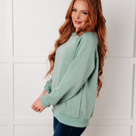 Crosswalk Textured Hoodie in Green-Tops-Ave Shops-[option4]-[option5]-[option6]-[option7]-[option8]-Shop-Boutique-Clothing-for-Women-Online