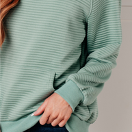 Crosswalk Textured Hoodie in Green-Tops-Ave Shops-[option4]-[option5]-[option6]-[option7]-[option8]-Shop-Boutique-Clothing-for-Women-Online