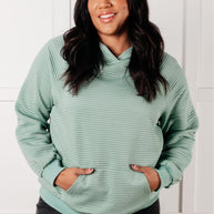 Crosswalk Textured Hoodie in Green-Tops-Ave Shops-[option4]-[option5]-[option6]-[option7]-[option8]-Shop-Boutique-Clothing-for-Women-Online