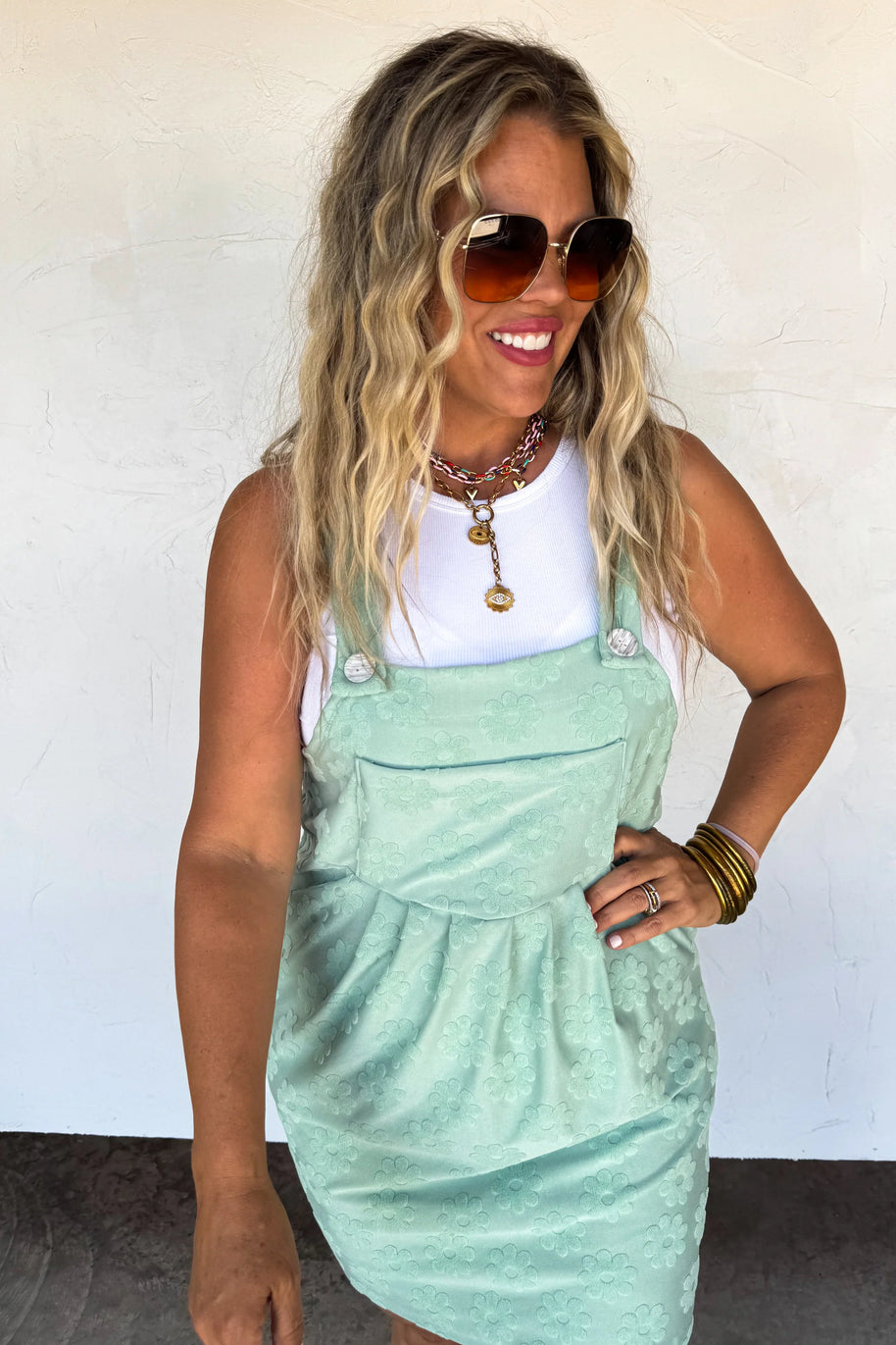 Blakeley Sunshine & Daisies Overall Dress-Womens-Ave Shops-[option4]-[option5]-[option6]-[option7]-[option8]-Shop-Boutique-Clothing-for-Women-Online