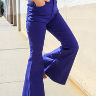 Zenana All You Need Sapphire High Waist Flare Leg Denim Jeans-Zenana-[option4]-[option5]-[option6]-[option7]-[option8]-Shop-Boutique-Clothing-for-Women-Online