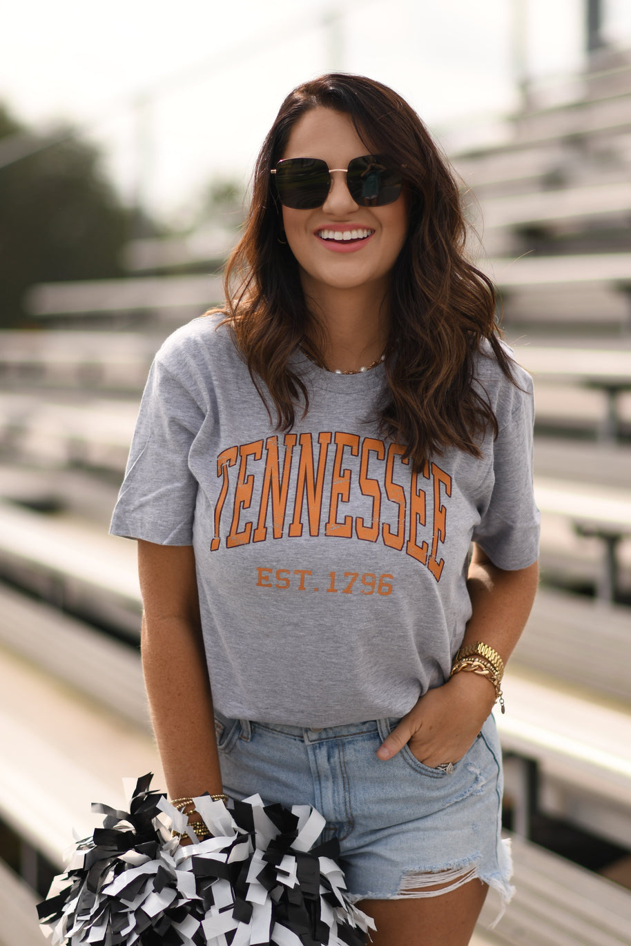 Tennessee Distressed Tee-P&PD Wholesale-[option4]-[option5]-[option6]-[option7]-[option8]-Shop-Boutique-Clothing-for-Women-Online