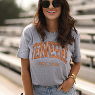 Tennessee Distressed Tee-P&PD Wholesale-[option4]-[option5]-[option6]-[option7]-[option8]-Shop-Boutique-Clothing-for-Women-Online