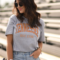 Tennessee Distressed Tee-P&PD Wholesale-[option4]-[option5]-[option6]-[option7]-[option8]-Shop-Boutique-Clothing-for-Women-Online