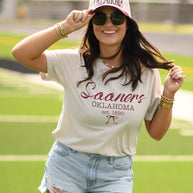 Sooners Bow Tee-P&PD Wholesale-[option4]-[option5]-[option6]-[option7]-[option8]-Shop-Boutique-Clothing-for-Women-Online