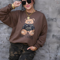 Be Cozy Bear Sweatshirt-P&PD Wholesale-[option4]-[option5]-[option6]-[option7]-[option8]-Shop-Boutique-Clothing-for-Women-Online