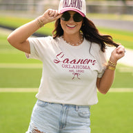 Sooners Bow Tee-P&PD Wholesale-[option4]-[option5]-[option6]-[option7]-[option8]-Shop-Boutique-Clothing-for-Women-Online