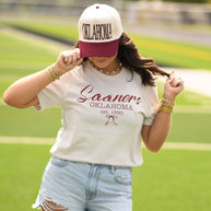 Sooners Bow Tee-P&PD Wholesale-[option4]-[option5]-[option6]-[option7]-[option8]-Shop-Boutique-Clothing-for-Women-Online