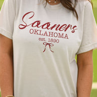 Sooners Bow Tee-P&PD Wholesale-[option4]-[option5]-[option6]-[option7]-[option8]-Shop-Boutique-Clothing-for-Women-Online