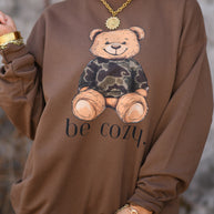 Be Cozy Bear Sweatshirt-P&PD Wholesale-[option4]-[option5]-[option6]-[option7]-[option8]-Shop-Boutique-Clothing-for-Women-Online