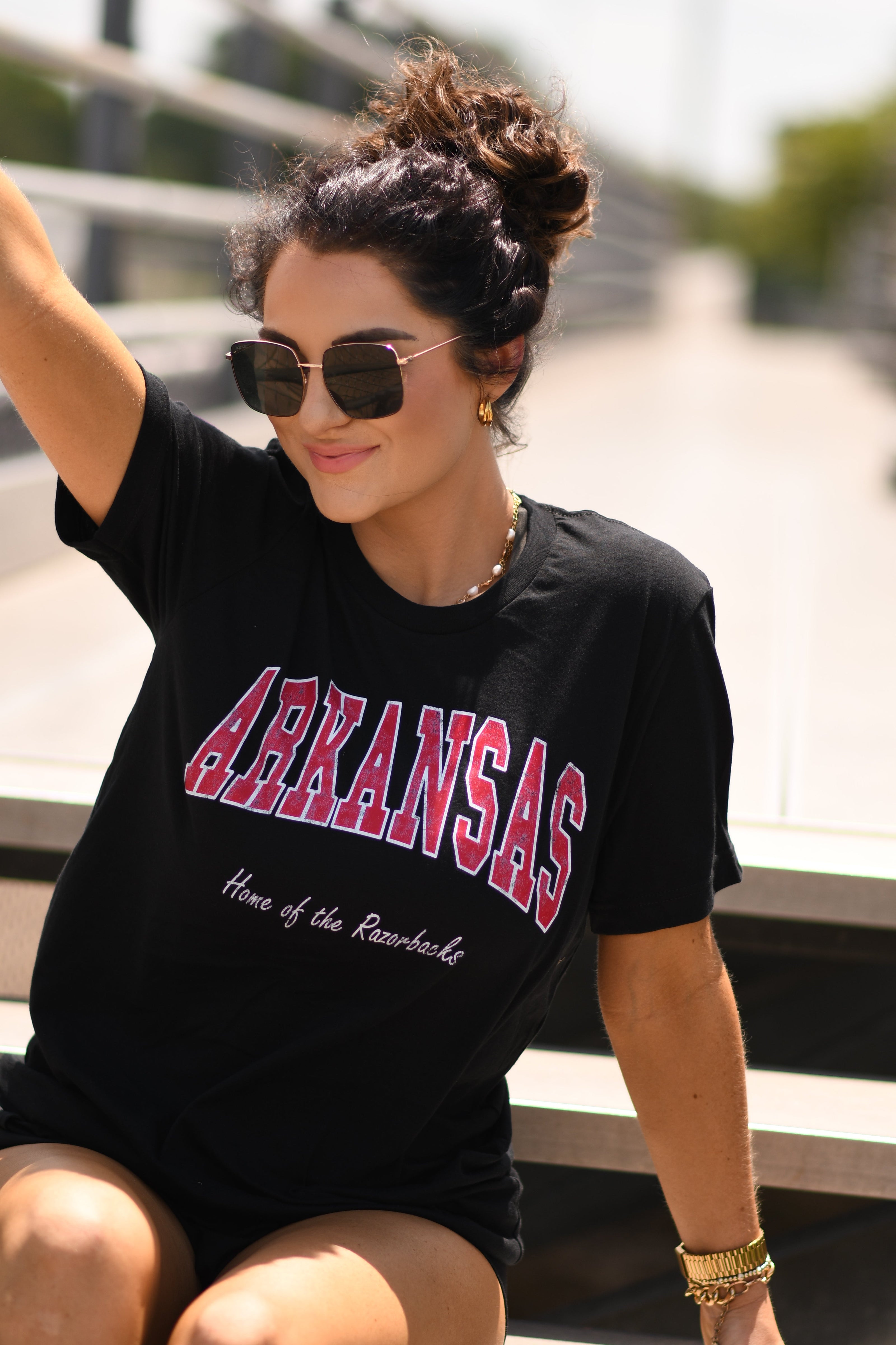 Arkansas Home Of The Razorbacks Tee-P&PD Wholesale-[option4]-[option5]-[option6]-[option7]-[option8]-Shop-Boutique-Clothing-for-Women-Online