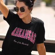 Arkansas Home Of The Razorbacks Tee-P&PD Wholesale-[option4]-[option5]-[option6]-[option7]-[option8]-Shop-Boutique-Clothing-for-Women-Online
