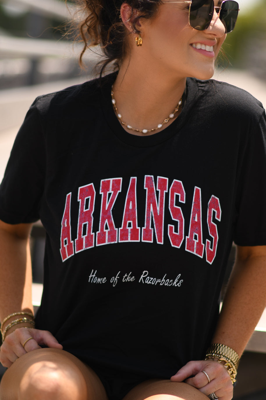 Arkansas Home Of The Razorbacks Tee-P&PD Wholesale-[option4]-[option5]-[option6]-[option7]-[option8]-Shop-Boutique-Clothing-for-Women-Online