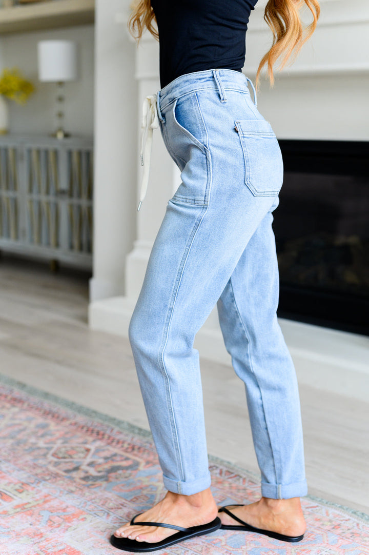 Judy Blue Cooper High Rise Vintage Denim Jogger-Womens-Ave Shops-[option4]-[option5]-[option6]-[option7]-[option8]-Shop-Boutique-Clothing-for-Women-Online