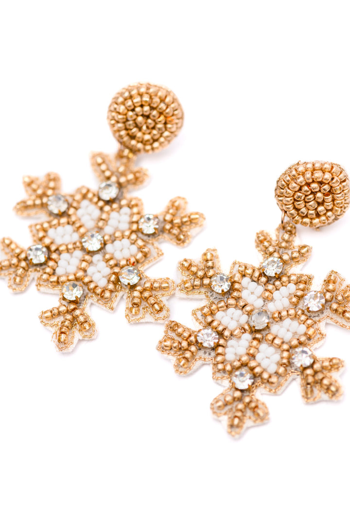 Glitz And Glam Beaded Snowflake Earrings-Accessories-Ave Shops-OS-[option4]-[option5]-[option6]-[option7]-[option8]-Shop-Boutique-Clothing-for-Women-Online