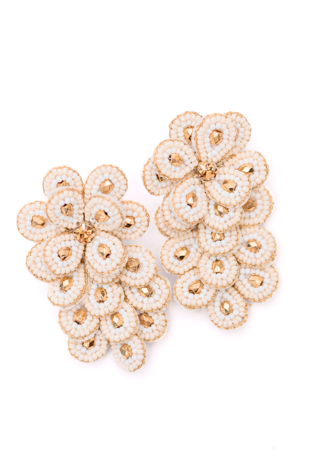 Falling Petals Earrings in Ivory-Accessories-Ave Shops-OS-[option4]-[option5]-[option6]-[option7]-[option8]-Shop-Boutique-Clothing-for-Women-Online