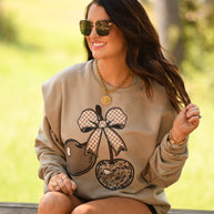 Camo Cherries Sweatshirt-P&PD Wholesale-[option4]-[option5]-[option6]-[option7]-[option8]-Shop-Boutique-Clothing-for-Women-Online