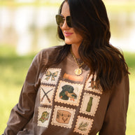 Hunting Stamps Tee / Long Sleeve-P&PD Wholesale-[option4]-[option5]-[option6]-[option7]-[option8]-Shop-Boutique-Clothing-for-Women-Online