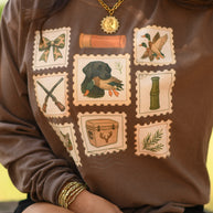 Hunting Stamps Tee / Long Sleeve-P&PD Wholesale-[option4]-[option5]-[option6]-[option7]-[option8]-Shop-Boutique-Clothing-for-Women-Online
