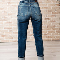 Judy Blue Danny Mid Rise Cuffed Destroy Boyfriend Jeans-Womens-Ave Shops-[option4]-[option5]-[option6]-[option7]-[option8]-Shop-Boutique-Clothing-for-Women-Online